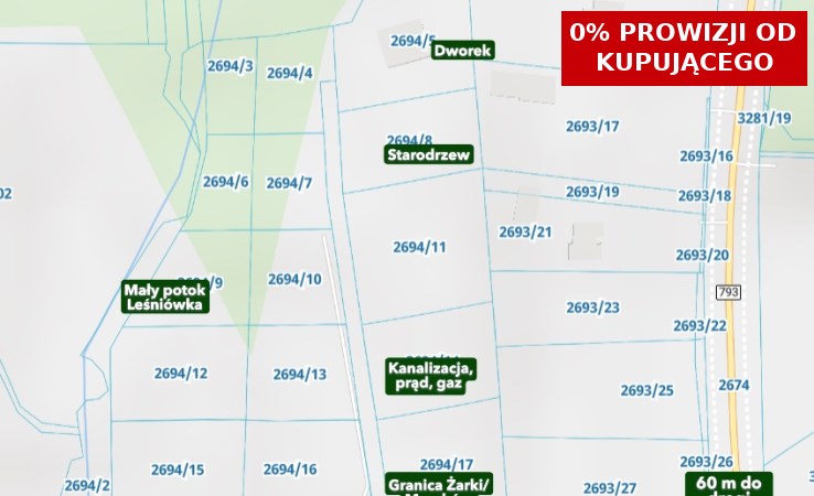 działka na sprzedaż - Żarki, Połomia-Myszków